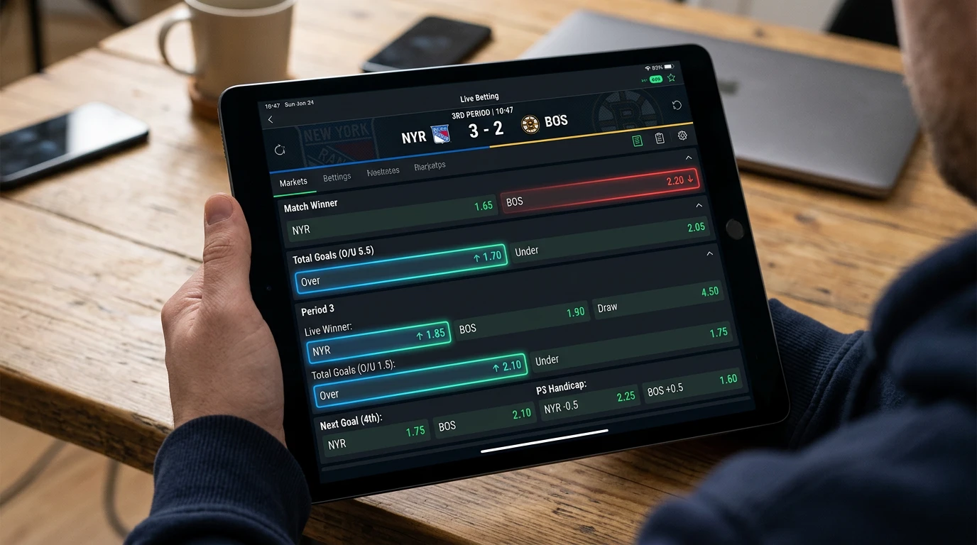 Timing bei Drittelwetten im Live-Modus: optimaler Einstiegszeitpunkt für Over-Wetten im dritten Eishockey-Drittel