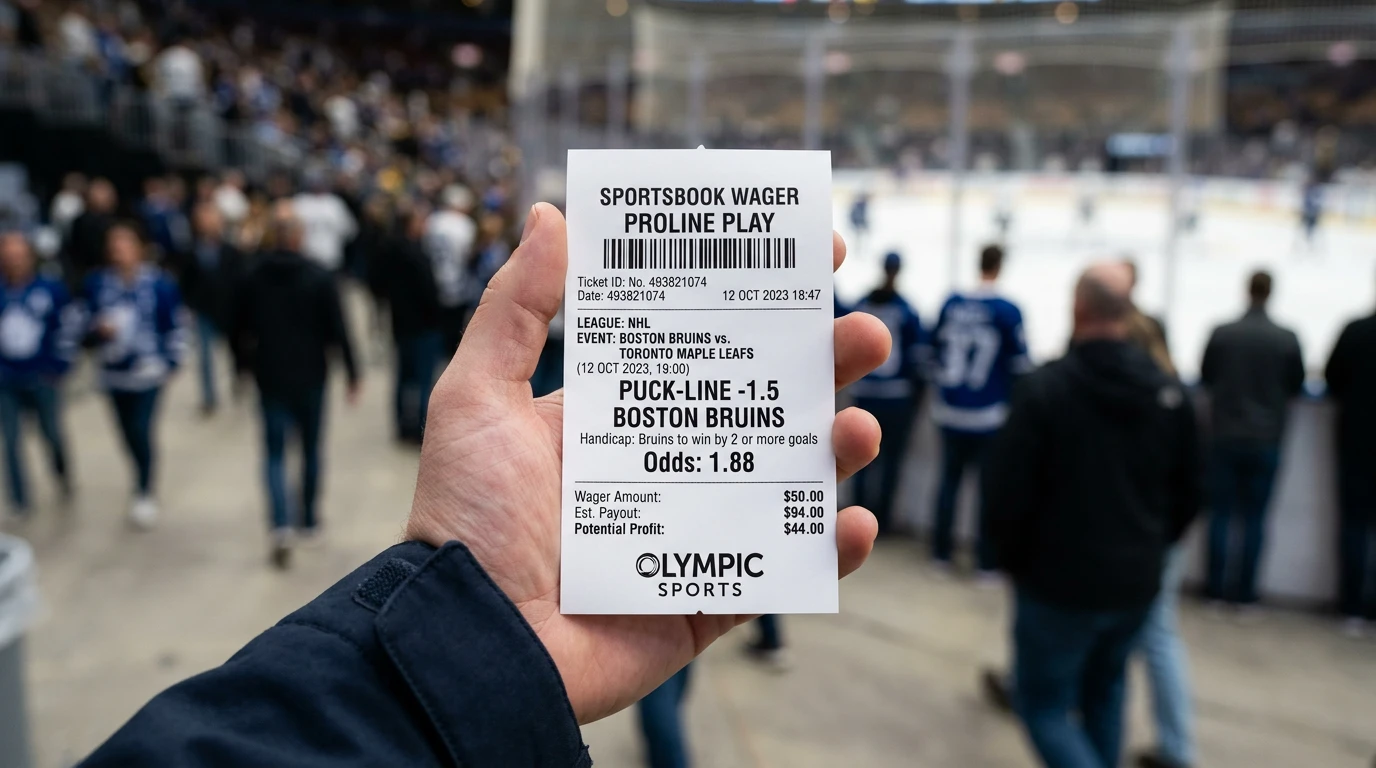 Puck-Line ±1.5 beim Eishockey: Standardlinie der Handicap-Wette und wie sie bei verschiedenen Spielergebnissen abgerechnet wird