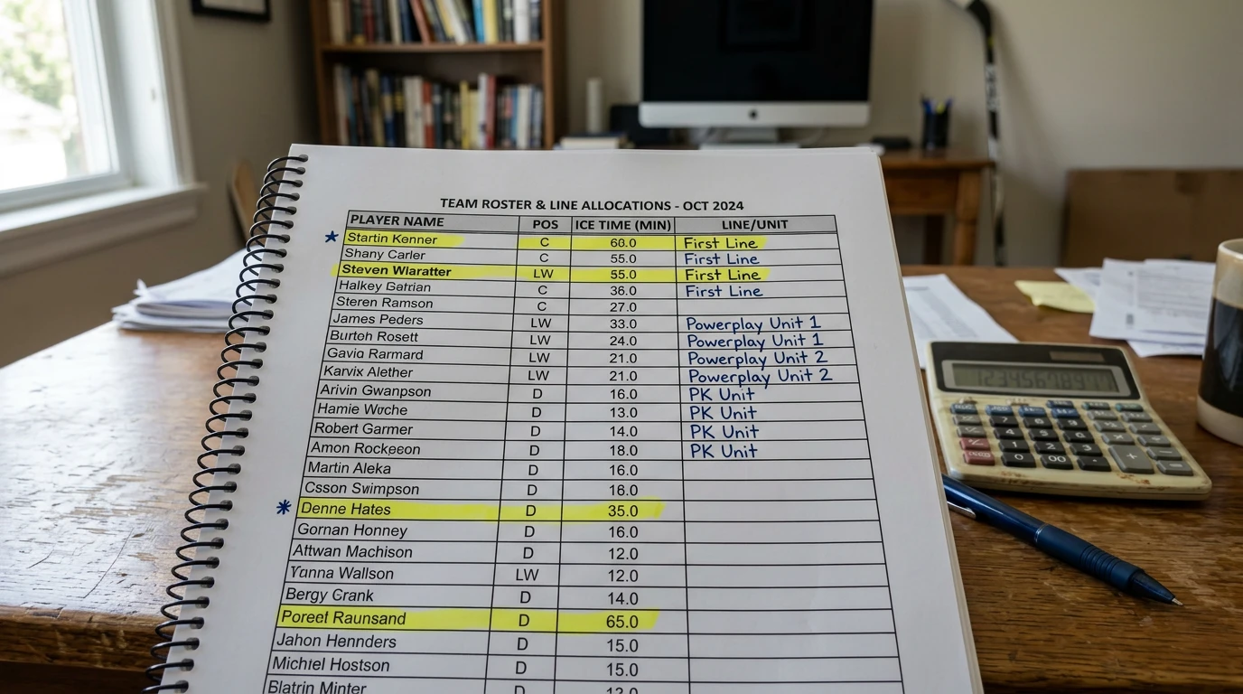 Kaderanalyse für Eishockey Torschützenwetten — Linienzuteilung und Spielerstatistiken für smarte Wettentscheidungen