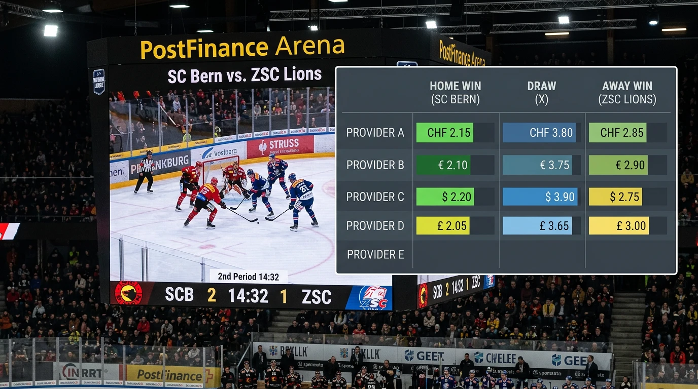 Eishockey Wettquoten und Auszahlungsschlüssel im Vergleich – N1Bet 96 Prozent versus Sporttip für Schweizer Wetter