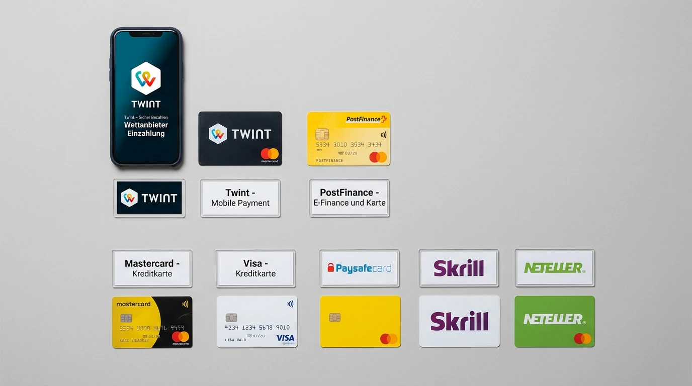 Zahlungsmethoden für Eishockey-Wetten in der Schweiz – Twint und PostFinance bei Sporttip, eWallets bei bwin