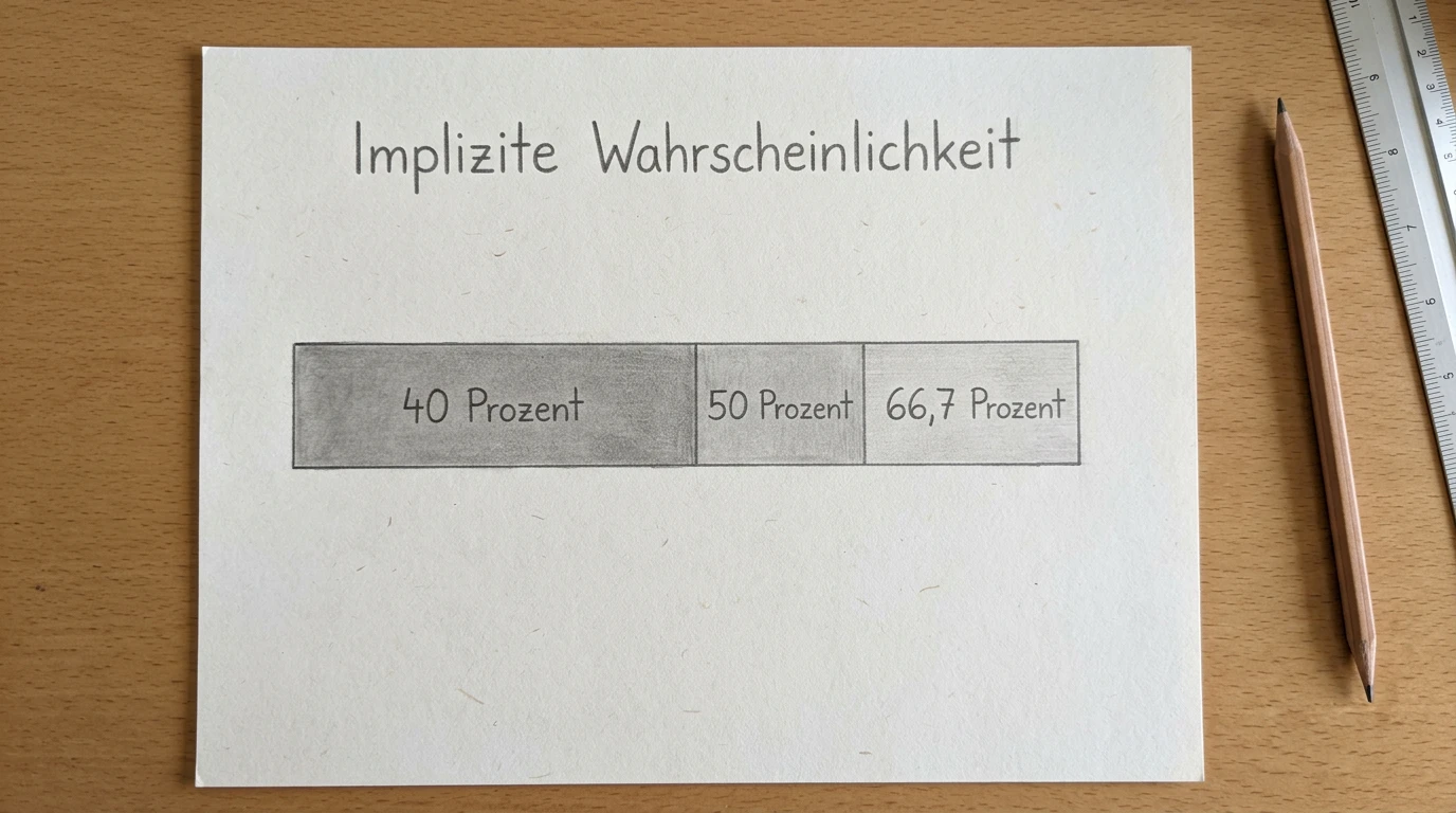 Implizite Wahrscheinlichkeit aus Dezimalquoten berechnen: Formel und Beispiel für Eishockey-Wettmärkte