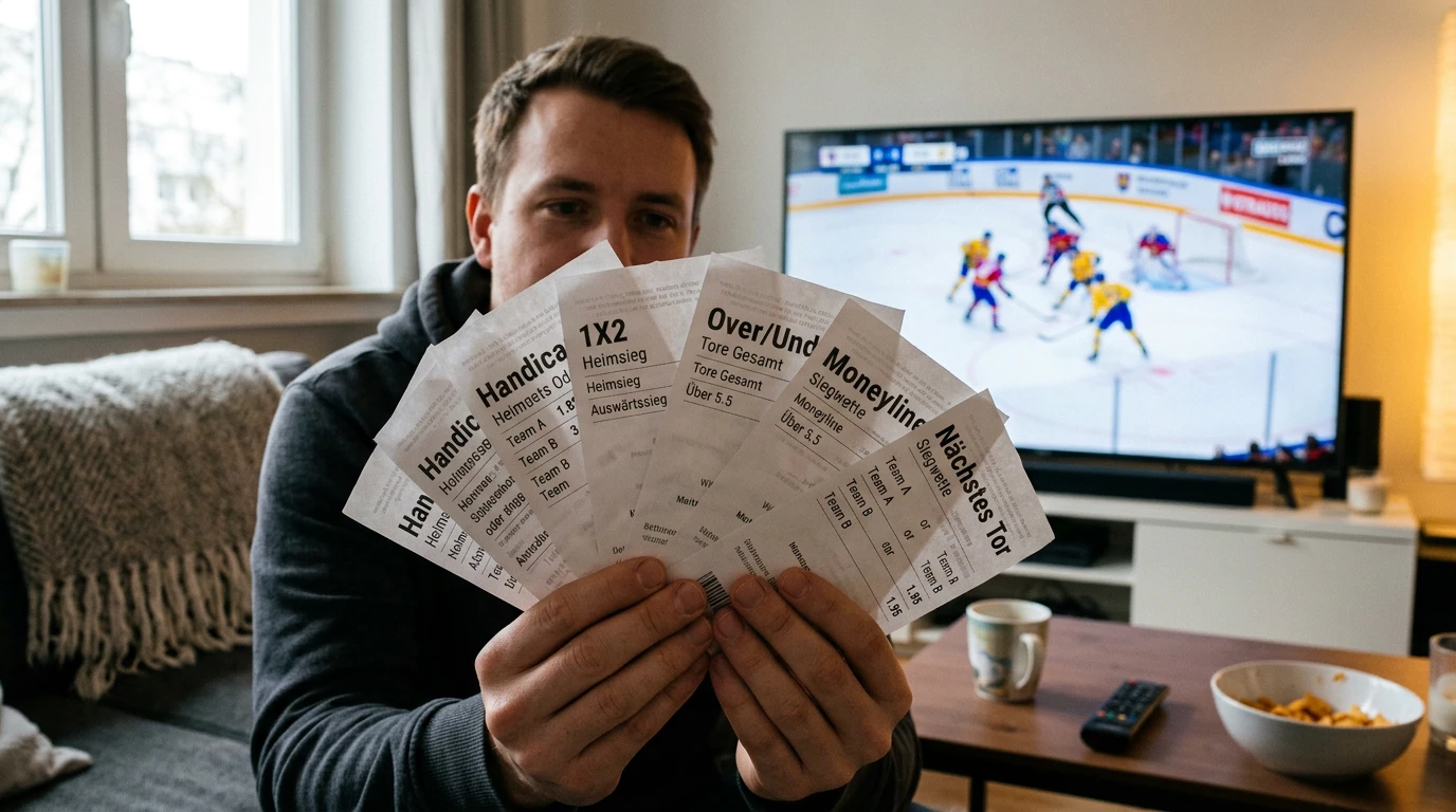 Eishockey Wettmärkte erklärt – alle Markttypen von 1X2 über Moneyline bis zu Prop Bets im Überblick