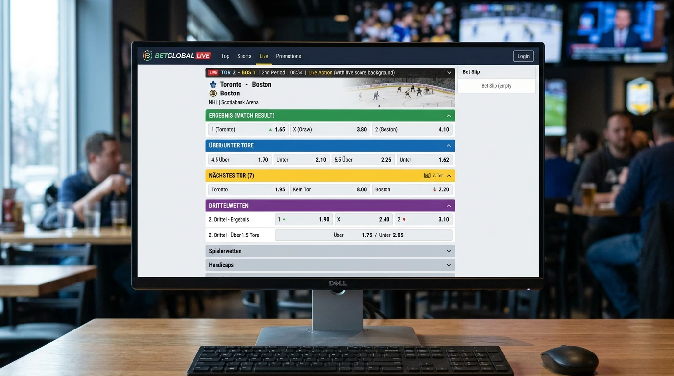 Marktvielfalt beim Eishockey Live Wetten – Überblick über alle verfügbaren Wettmärkte auf einer Live-Plattform