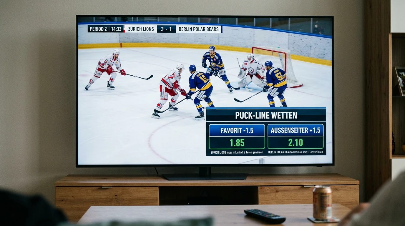 Puck-Line Handicap Wetten beim Eishockey – Plus minus 1.5 Tore und wann sich die Handicap-Wette lohnt