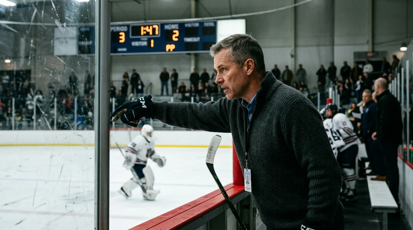 Goalie-Ziehen im Eishockey: Trainer gibt Signal für Empty-Net-Strategie in der Schlussphase