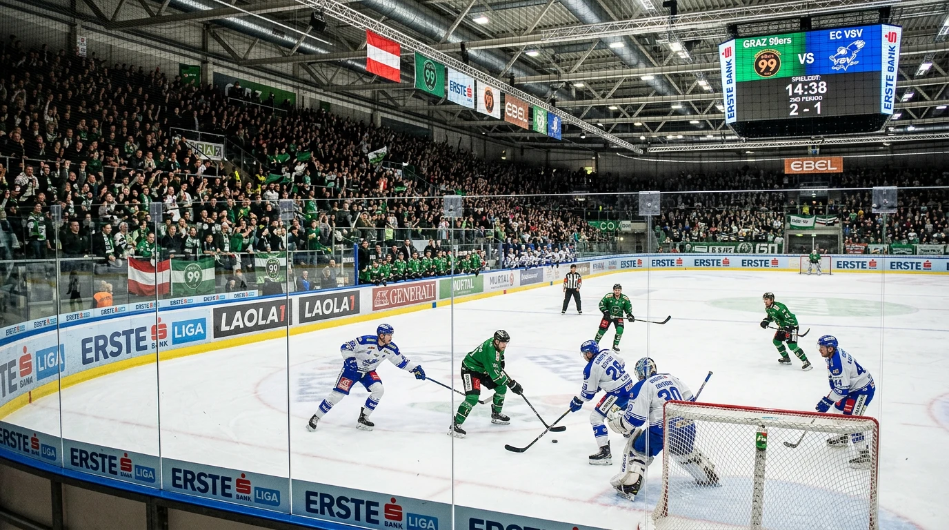 Erste Bank Liga Eishockey Wetten für Schweizer Sportwetter - ICE Hockey League Wettmärkte und Anbieter