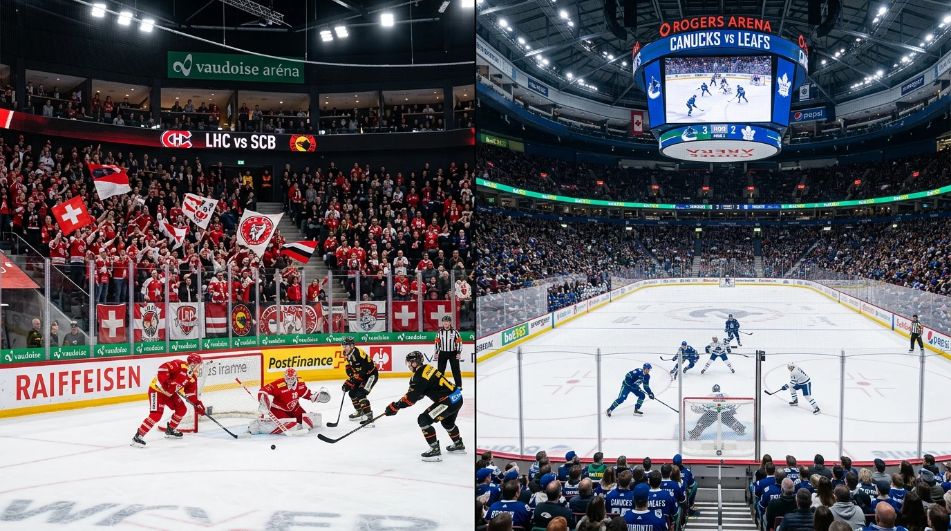 Eishockey-Ligen für Live-Wetten im Vergleich: Schweizer National League und NHL als meistgenutzter Angebote bei Schweizer Eishockey-Sportwettern