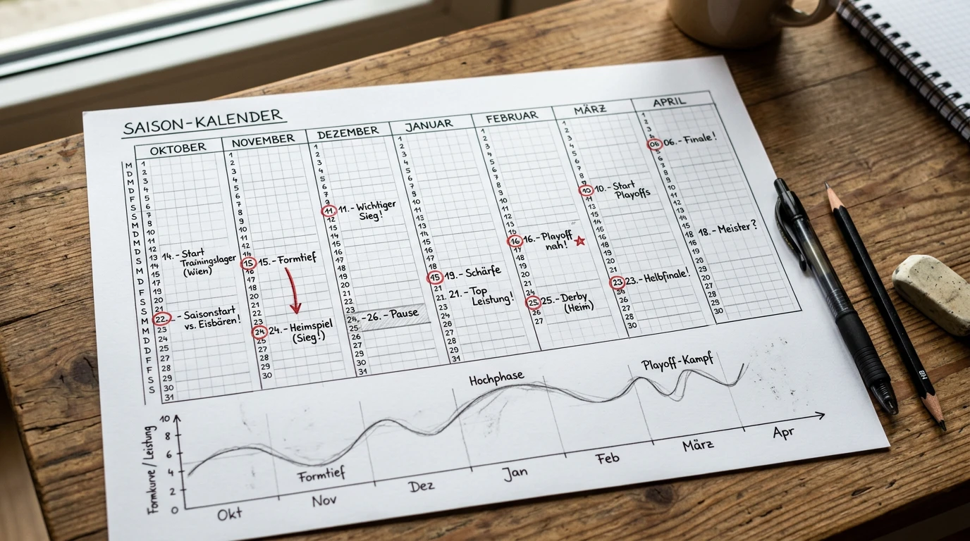 SC Bern saisonaler Wettkalender — Hauptrunde Playoff und Quotenentwicklung
