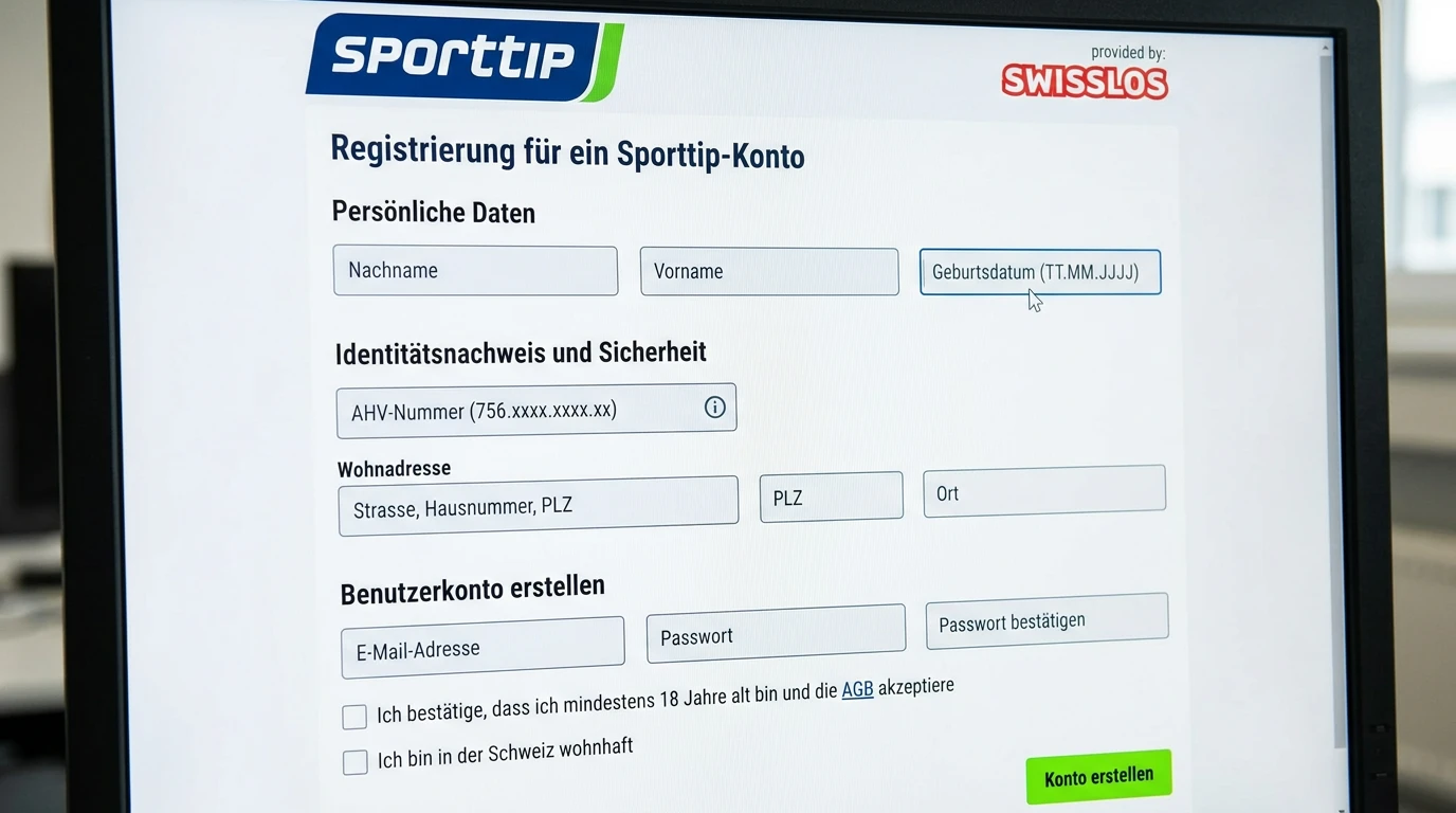 Sporttip-Konto eröffnen für Eishockey Live Wetten: Swisslos-Registrierungsprozess Schritt für Schritt erklärt