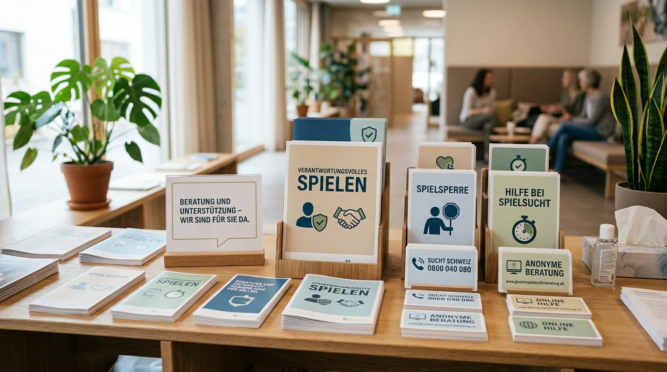 Informationen zum verantwortungsvollen Spielen bei Eishockey-Wetten in der Schweiz — Spielsperre, ESBK und Sucht Schweiz als Schutzinstrumente